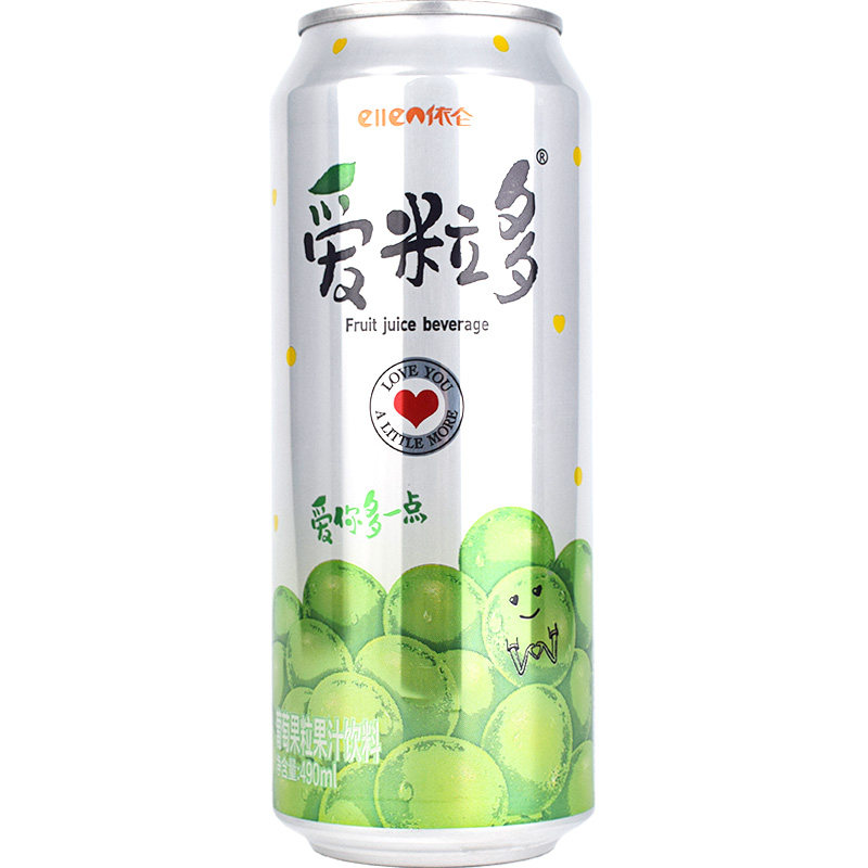 依仑爱粒葡萄果汁果粒饮料整箱500ml15瓶多省果味