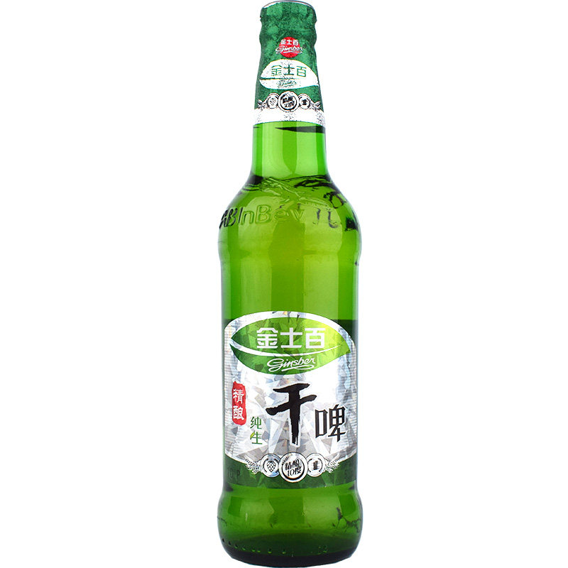 金士百干啤500ml瓶装非金百纯绿色纯生杯东北啤酒啤酒
