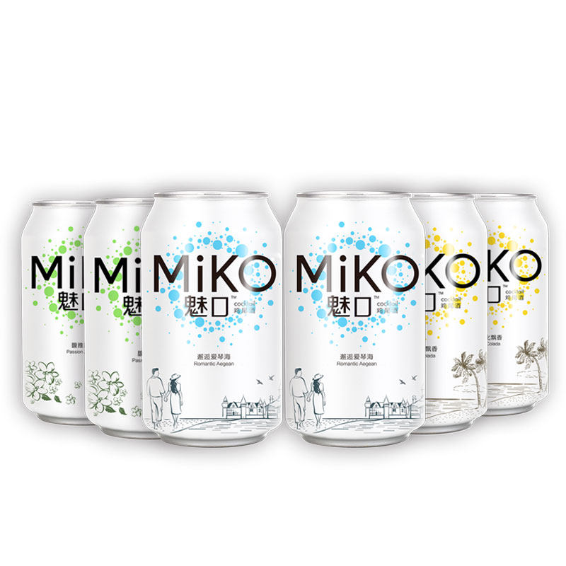 魅口鸡尾酒miko预调网红低度小酒微醺罐装3.8度水果味女士酒整箱