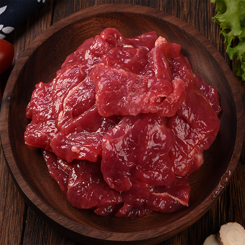 尚品品好原味牛肉肉片商用20斤新鲜冷冻调理牛肉卷