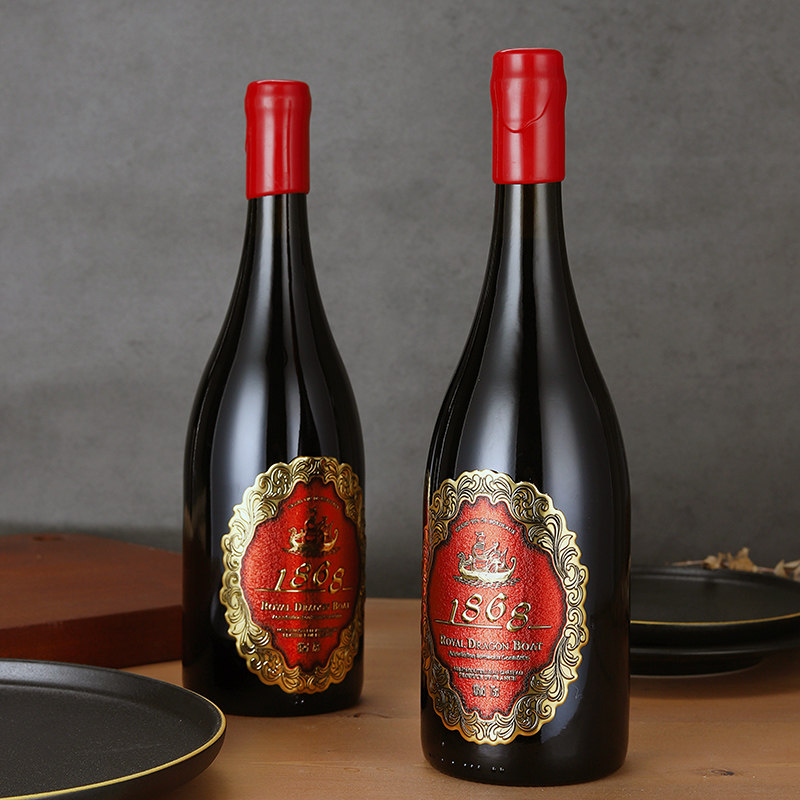 法国原瓶进口红酒13度1868红葡萄酒婚庆聚餐餐用干红静态葡萄酒