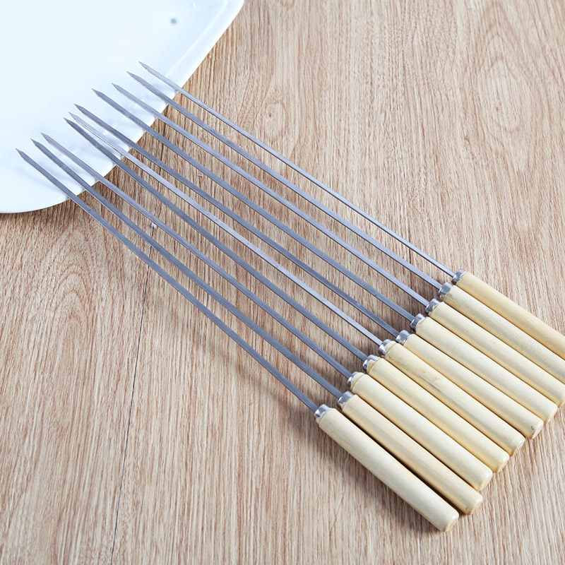 不锈钢烧烤签子组合 羊肉串烤串烧烤签子钢签铁签烧烤配件工具