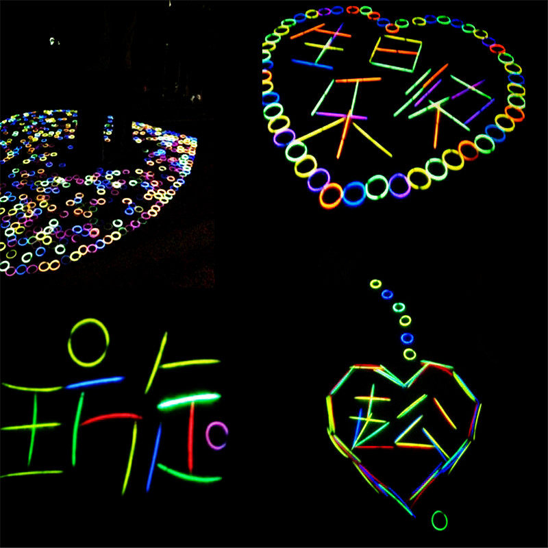 荧光棒批演唱会晚会一次性七彩发光夜光棒求爱造型荧光棒