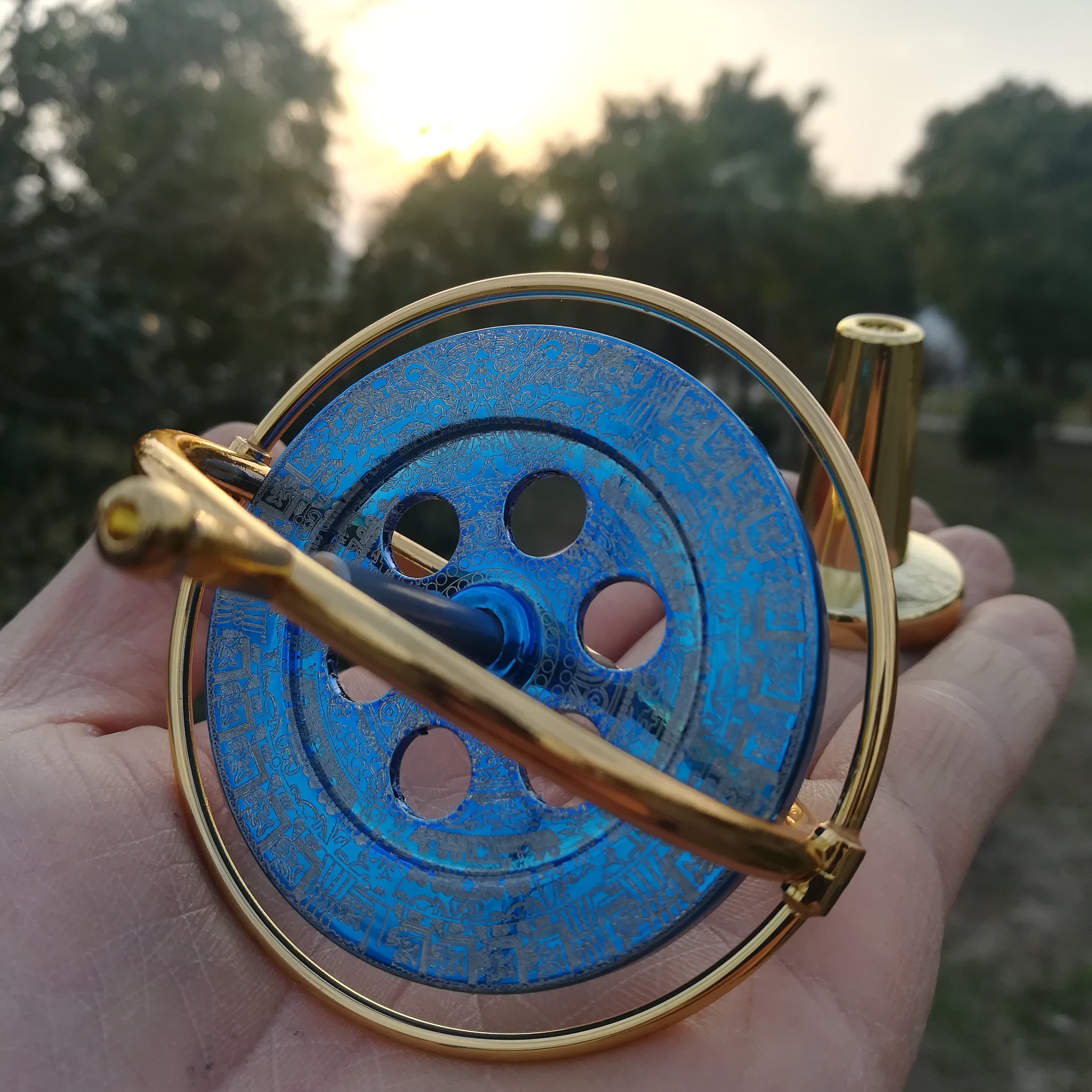 金属机械陀螺玩具重力平衡gyroscope吉祥无聊减压陀螺