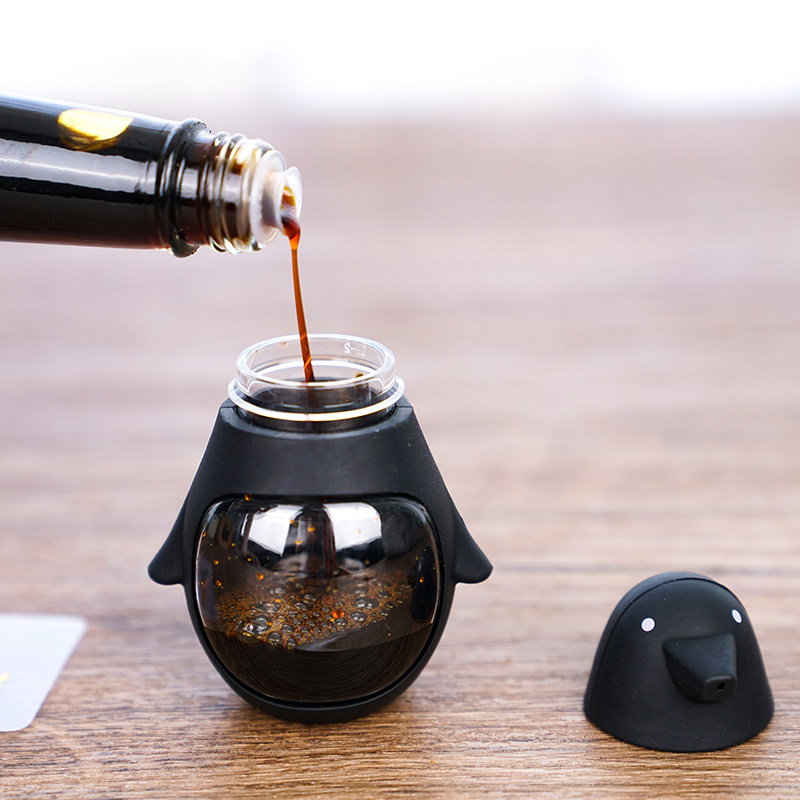 日本hashy企鹅调味瓶酱油油瓶醋瓶防漏防摔餐桌调味瓶罐