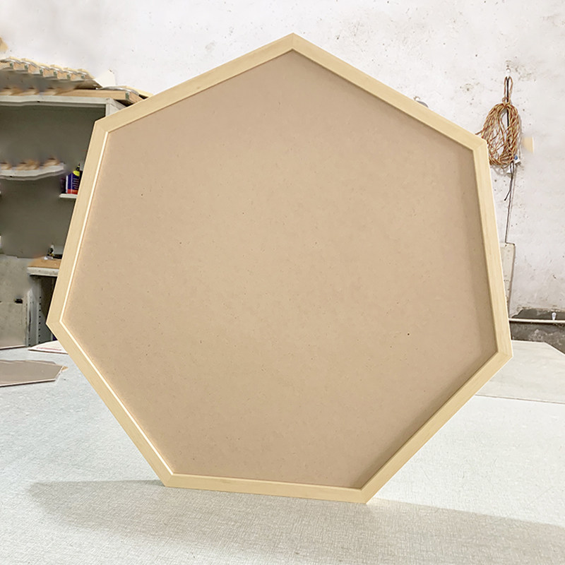 实木原木六边形相框六角画框多边形八边菱形异形相框