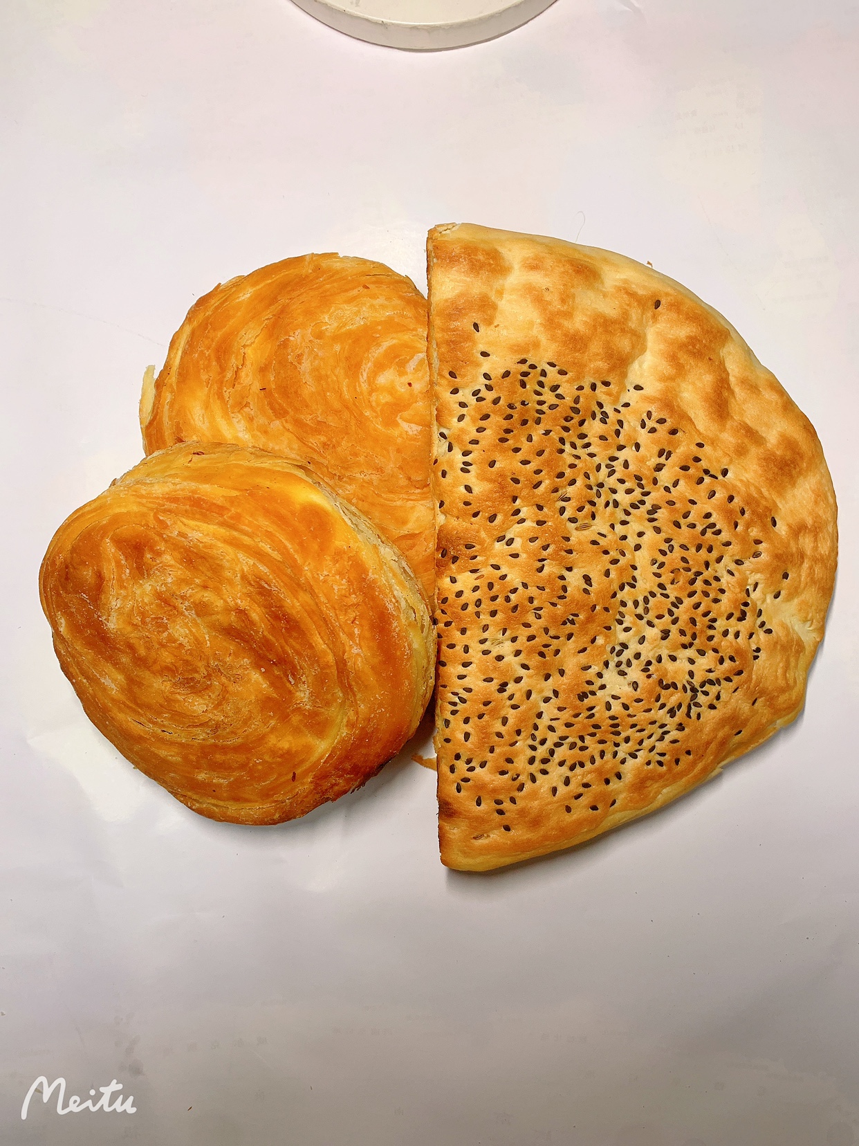 饼子稷山特产山西翟店半圆油酥火烧传统糕点