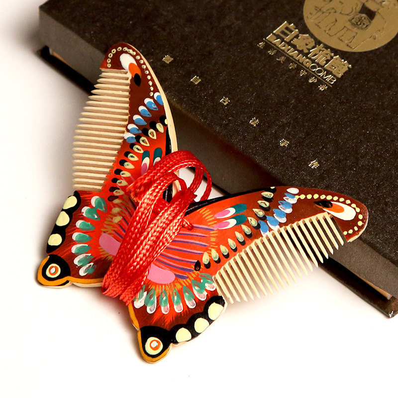 白象常州梳篦木梳梳子女生生日礼物奇特创意梳篦