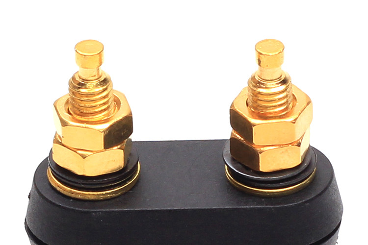 纯铜连体双位音箱音响功放输出插座接线端子接线柱