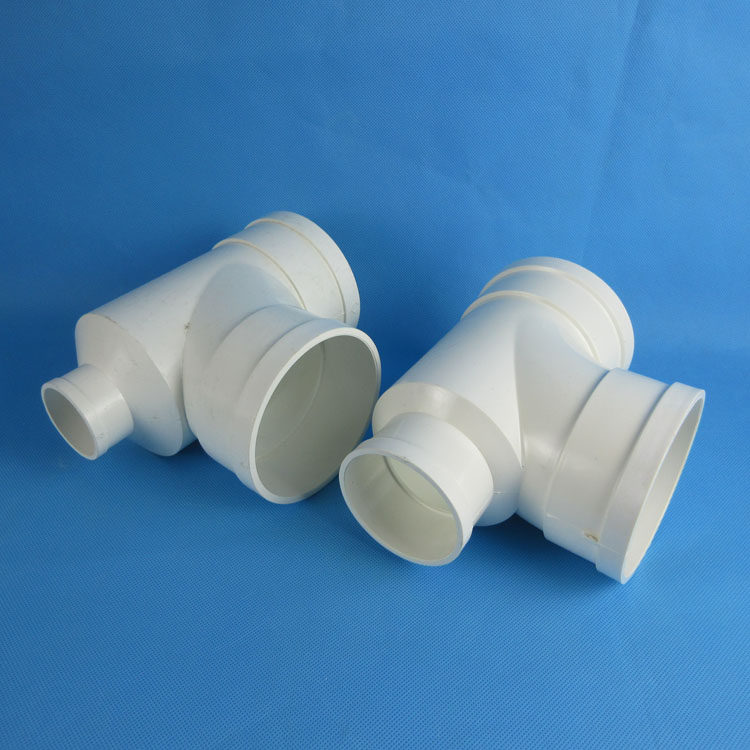 pvc配件异径变径110水管立体三通接头50大变小排水瓶口三头通中缩