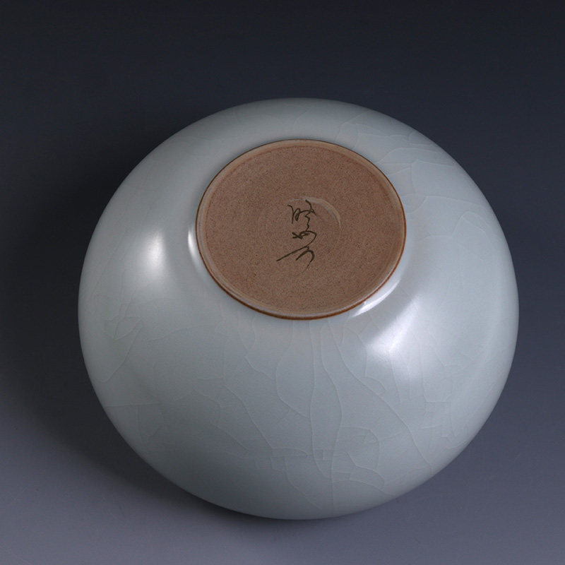 晓芳窑陶瓷茶具茶道配件茶洗汝窑大水早期金签茶道