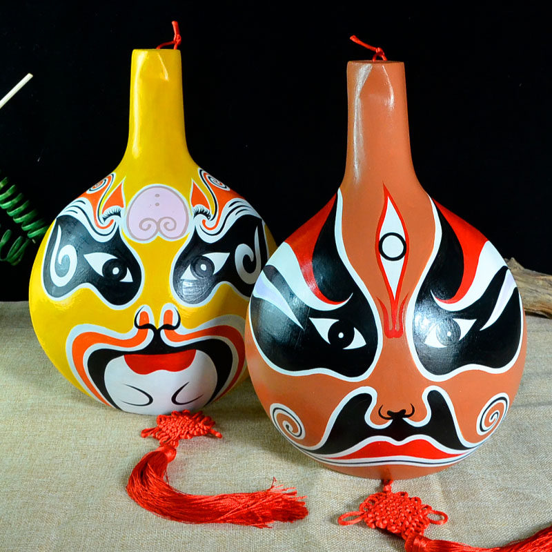 马勺京剧脸谱装饰挂件生旦净末丑民间手工艺品客厅餐厅脸谱