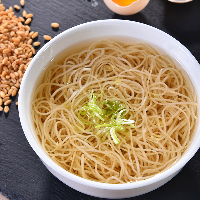 一麦圆鸡蛋麦面外海海面600g广东江门李记竹升面条