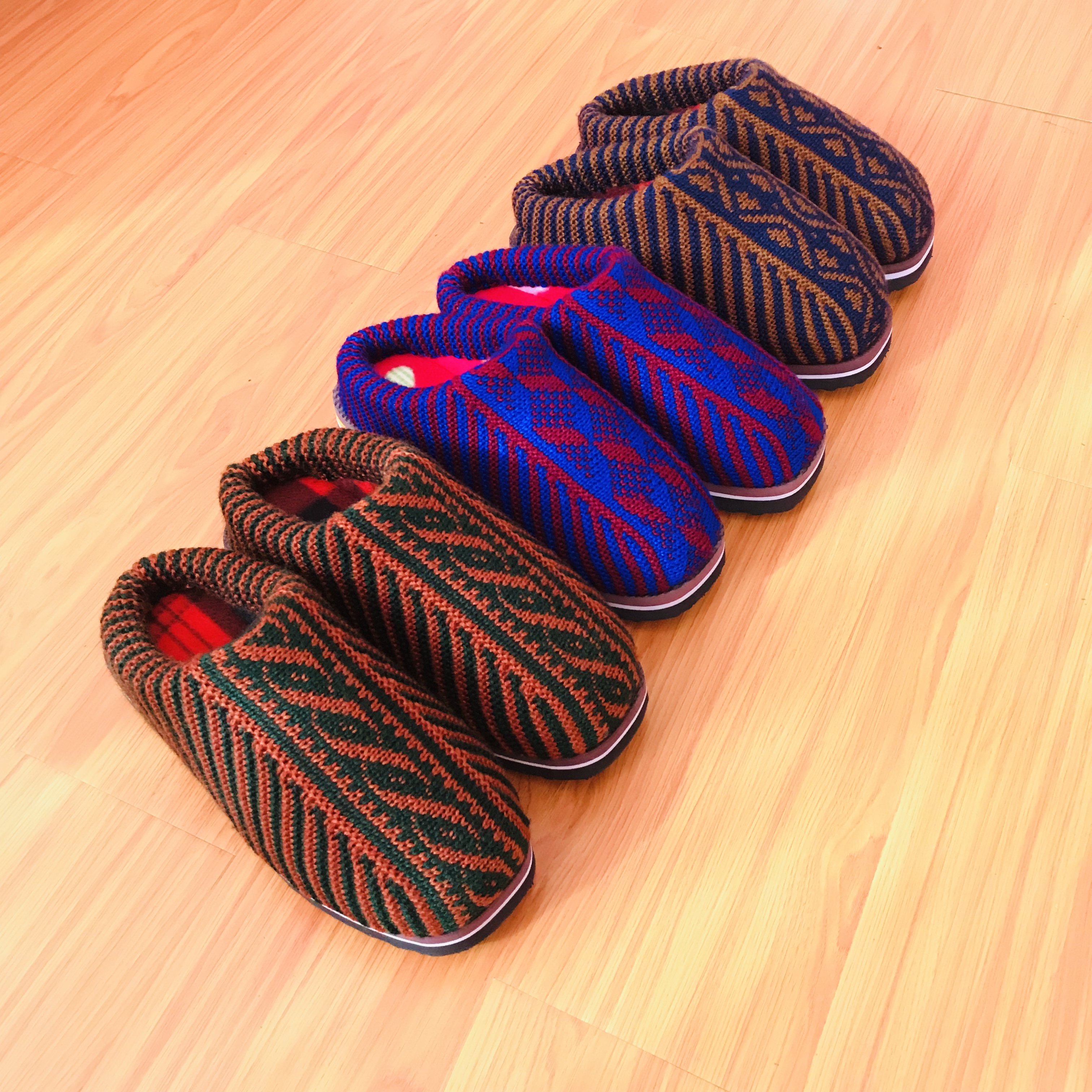 毛线拖鞋手工编织男女冬防防滑保暖加厚老人居家棉拖