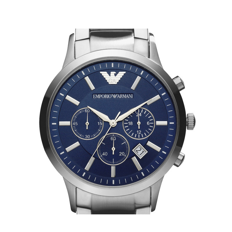 armani 阿玛尼高档时尚男士手表钢带经典石英男表专柜休闲ar2448