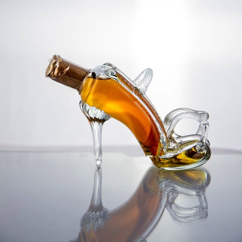 进口俄罗斯白兰地艺术酒瓶美女高跟鞋造型伏特加白酒白兰地