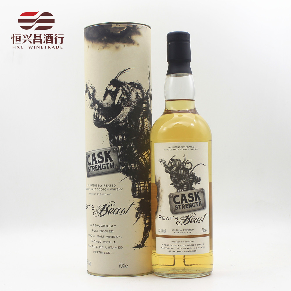 泥煤怪兽原酒单一麦芽威士忌700ml英国进口洋酒威士忌