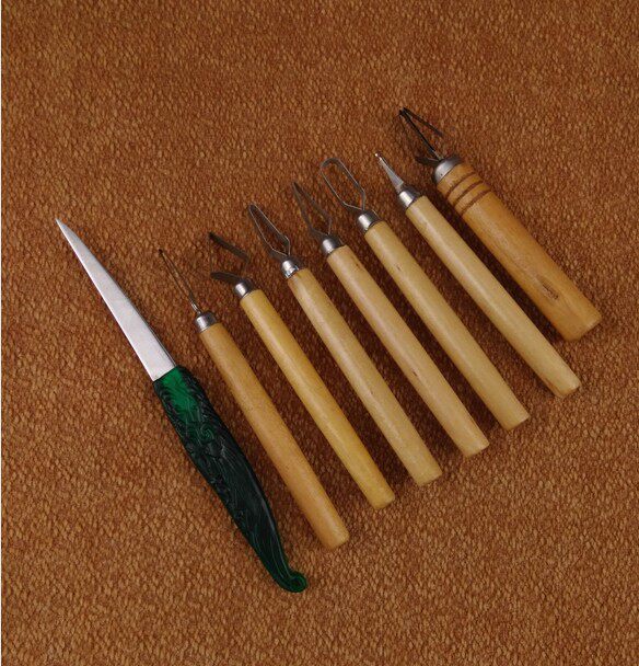 套装水果雕刻刀食品雕刻刀厨师雕刻刀拉线刀刻花刀拉刻刀烹饪学校