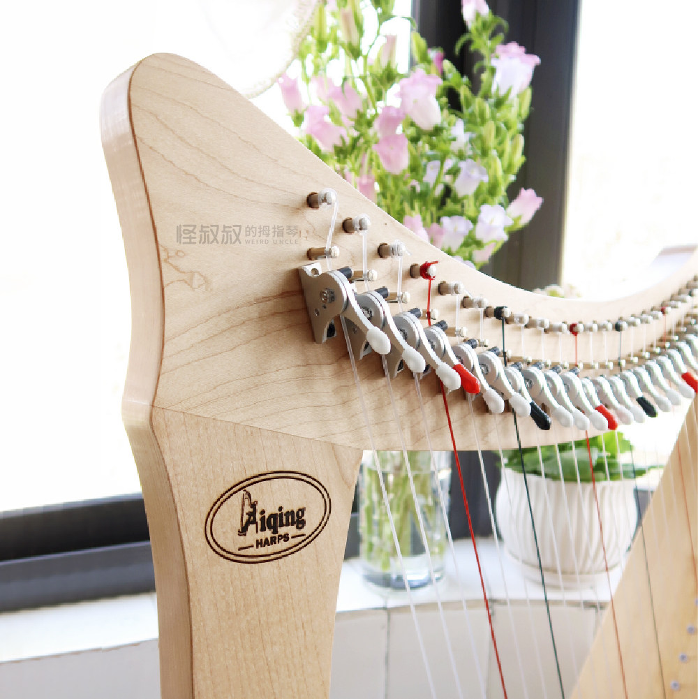 爱青竖琴凯尔特23弦38弦40弦爱尔兰全音阶演奏级考级专业aiqing琴