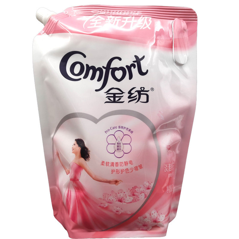 包邮金纺衣物护理淡雅樱花花香502ml4包补充衣物柔顺剂