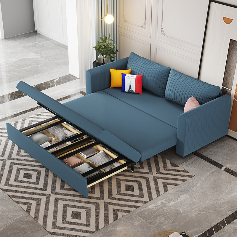 沙发美式可折叠小户户型多功能客厅组合双人两用沙发床