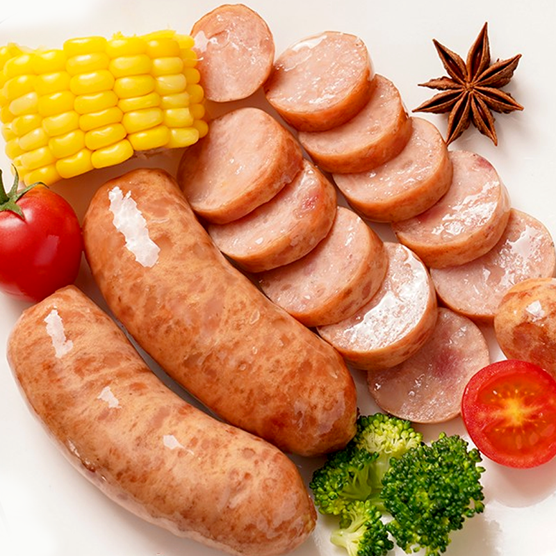 丰帆原味纯肉烤肠500g黑胡椒地道肠火山石热狗香肠