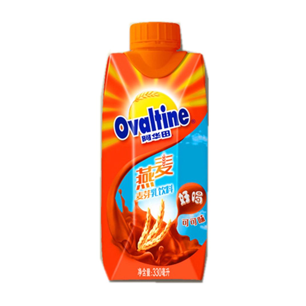 燕麦阿华华田330ml12瓶原味可可麦芽饮料孩子果味