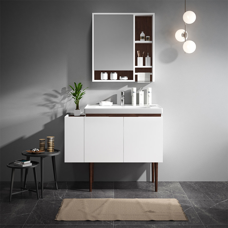 jomoo九牧家装卫浴落地式浴室柜组合卫生间洗漱台洗脸盆柜 a1215