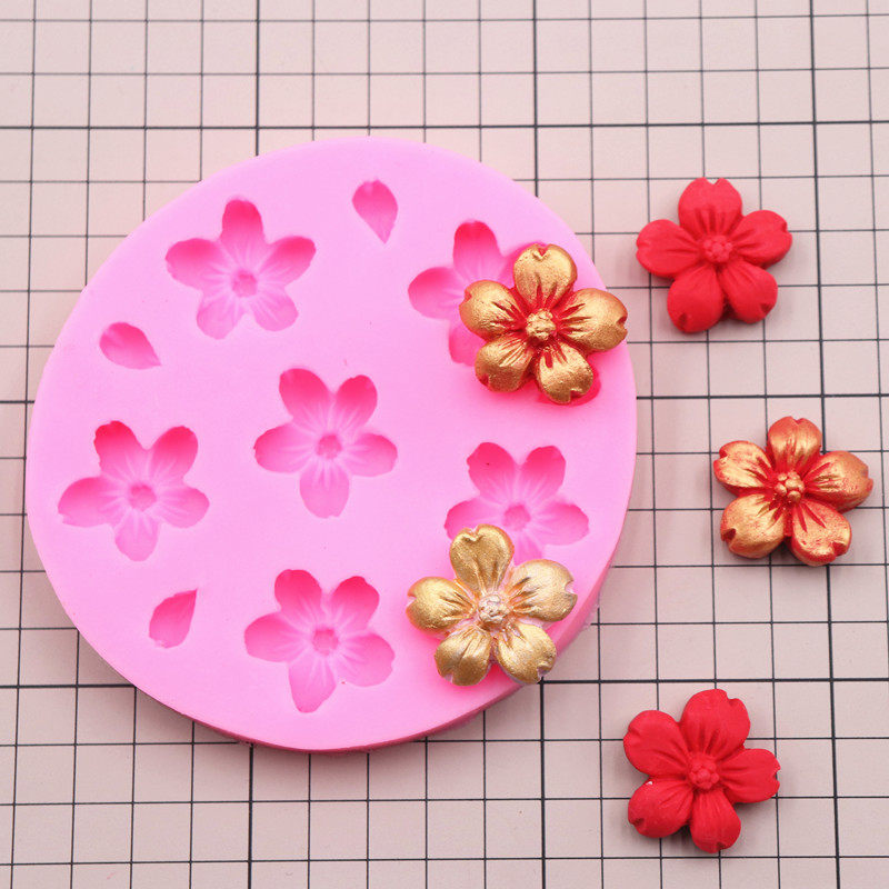 粘土模具超轻树脂花卉日式立体樱花仿真硅胶粘土