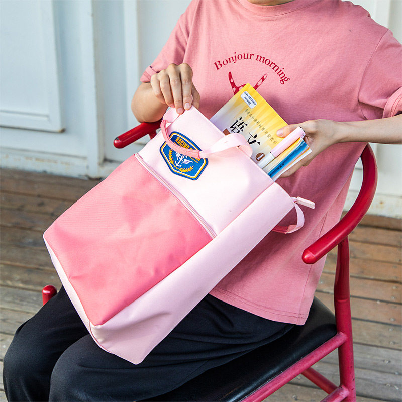 得力补习袋学生手提袋拎书袋小学生文件包便携收纳试卷资料课本补习包