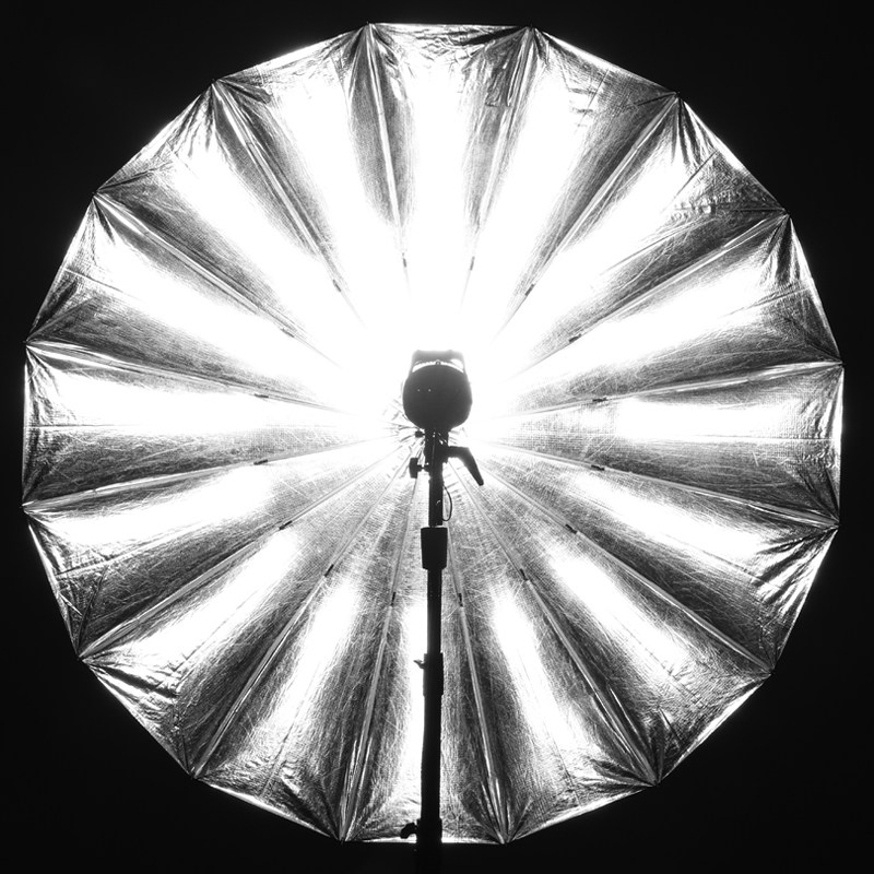 神牛75寸大反光伞黑银185cm外黑内银摄影伞太阳伞机顶灯影室灯伞