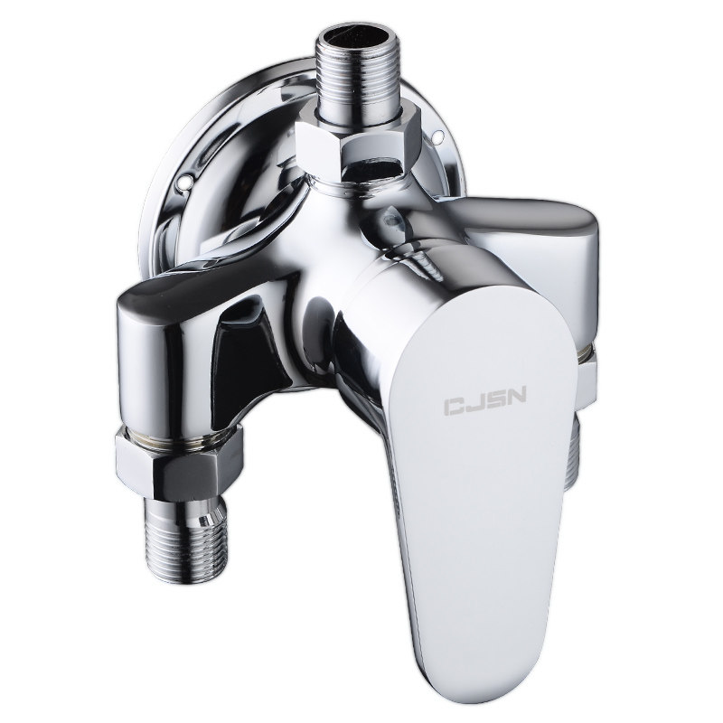 淋浴混水阀明装冷冷热开关混合阀门花洒套装浴缸龙头