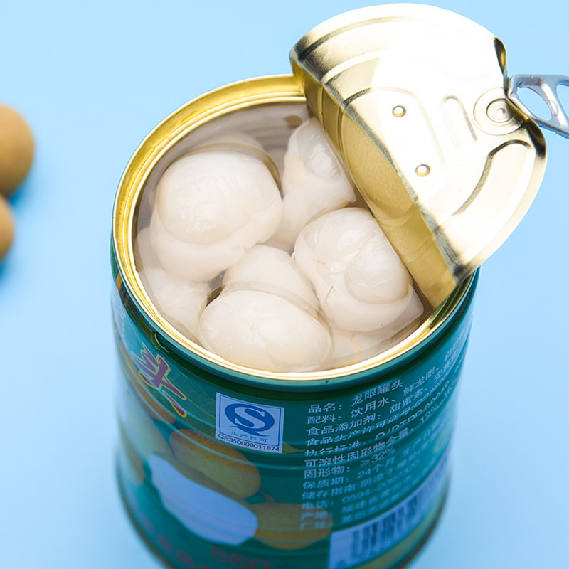 新鲜糖水龙眼罐头桂圆果肉水果整箱食品560克水果罐头