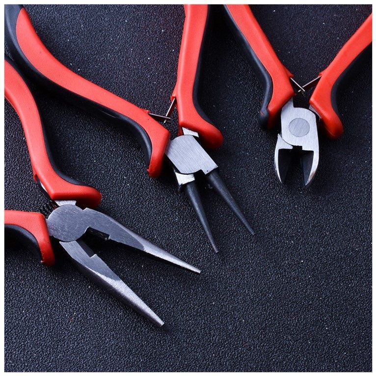 钳子家用平头迷你型铁钳小型老虎钳多功能五金手工尖嘴钳