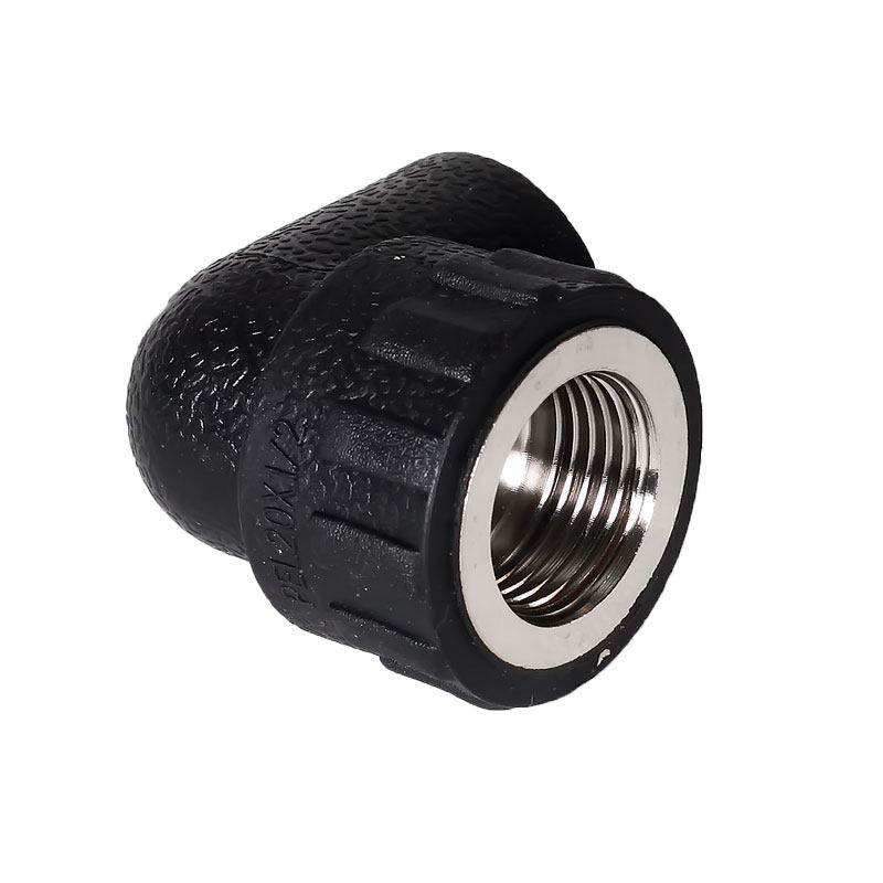 水管黑色pe配件自来自来水内丝弯头dn20四分弯头