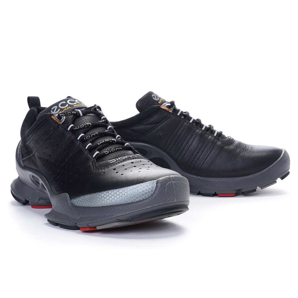 汉克ecco爱步biom经典款牦牛皮男子休闲健走跑步鞋