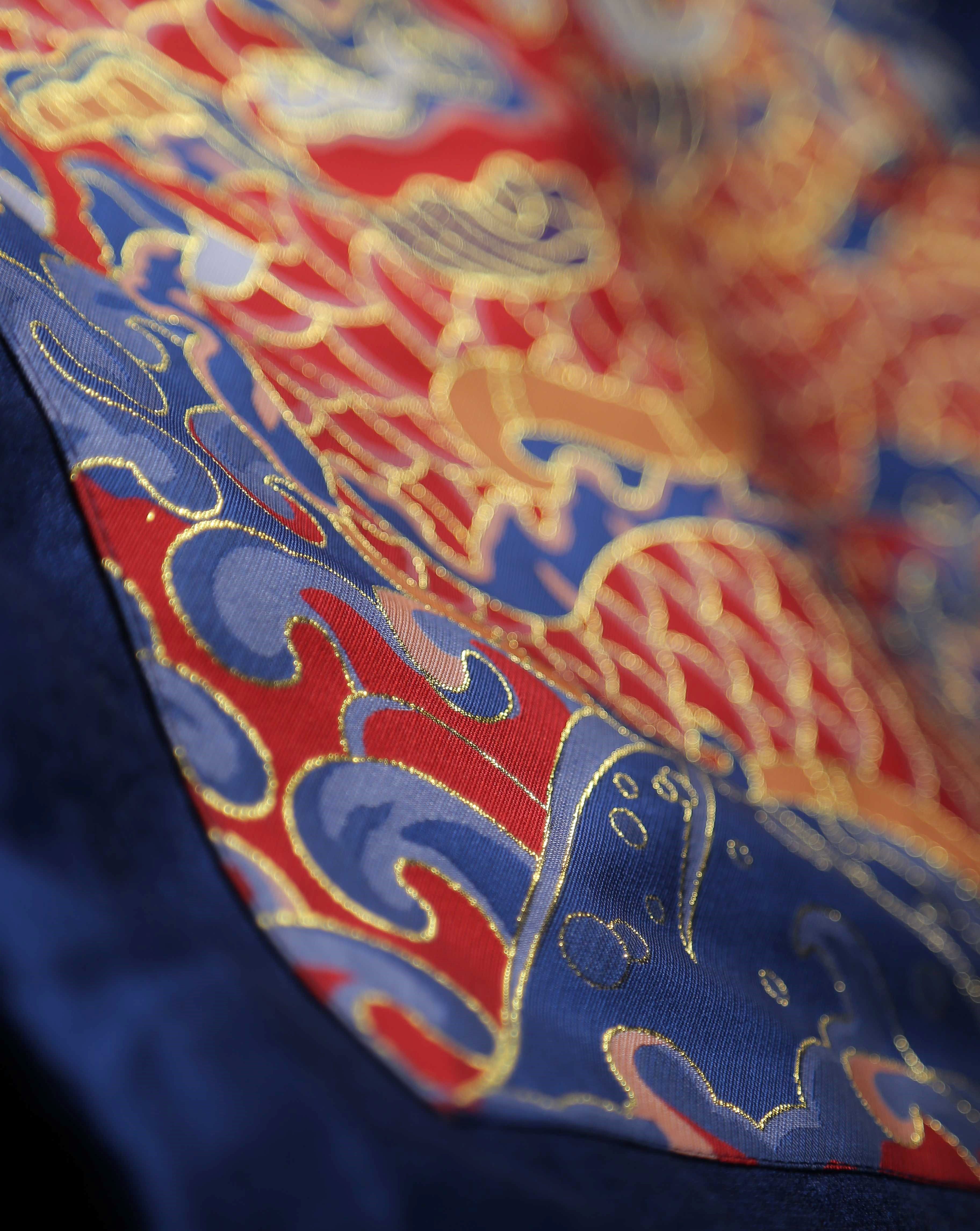 明制汉服官服锦衣卫飞鱼补服明代织金道袍圆领汉服面料