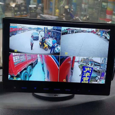 半挂车四路监控大货车全彩夜视全景倒车影像一体机行车记录仪
