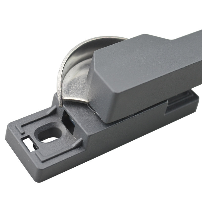 铝合金门窗锁扣大方柄月牙锁断桥铝窗户防盗挂钩平移推拉窗搭扣锁