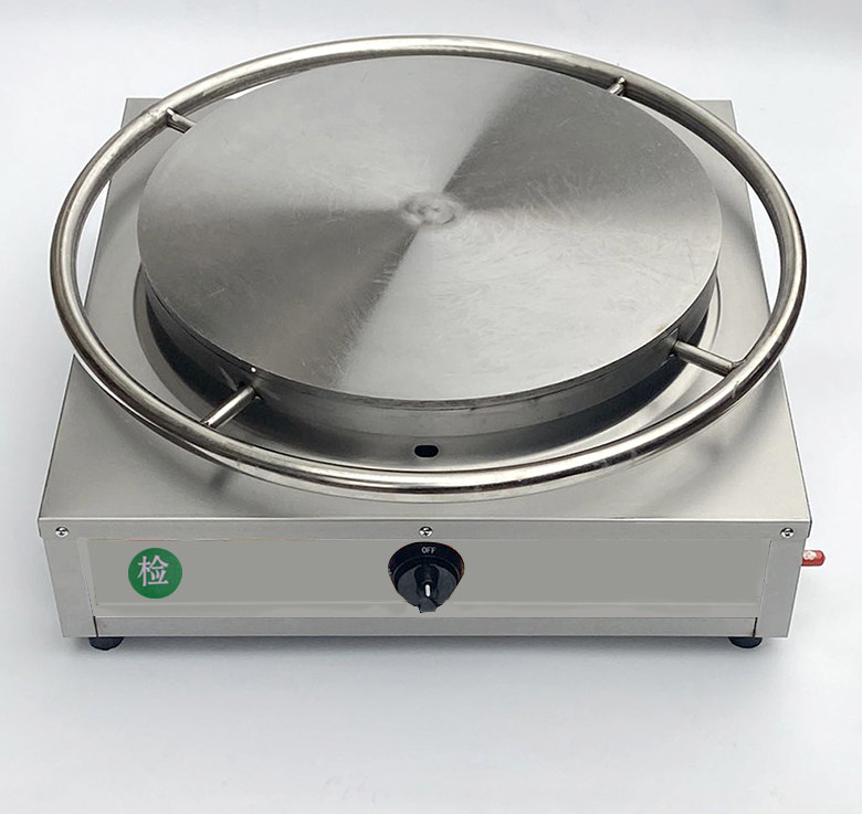 商用摆摊煎饼机旋转煎饼炉山东杂粮煎饼果子机摆摊煎饼鏊子煎饼锅