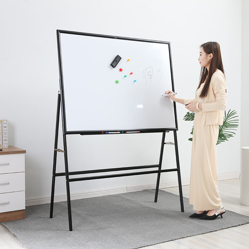 得力写字倾斜白版记事办公会议培训班教学家用白板