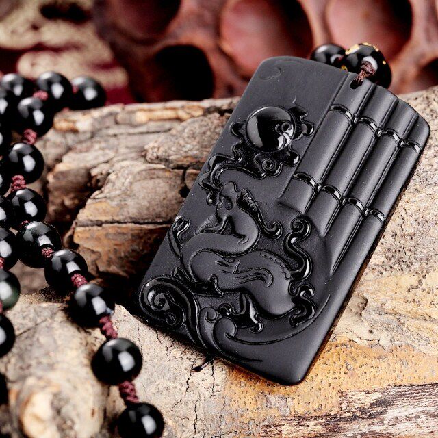 曜石吊坠开光竹节貔貅灵缘祥安阁鸿财大展项坠项坠