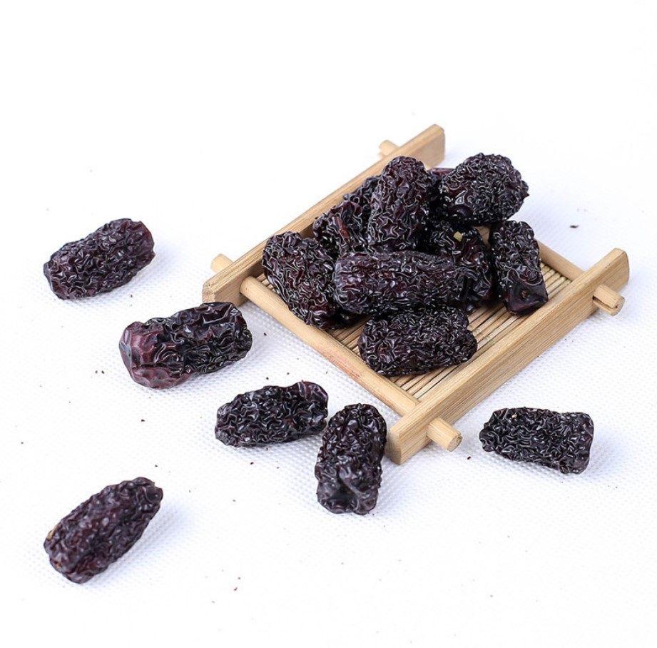 百草堂黑枣新鲜黑枣干1斤特级包邮新疆紫晶枣免洗黑枣特级大乌枣