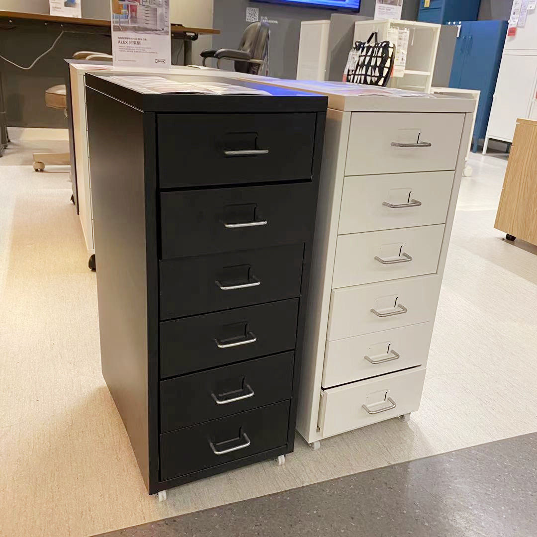 ikea宜家国内代购海尔抽屉柜带脚轮办公文件收纳柜