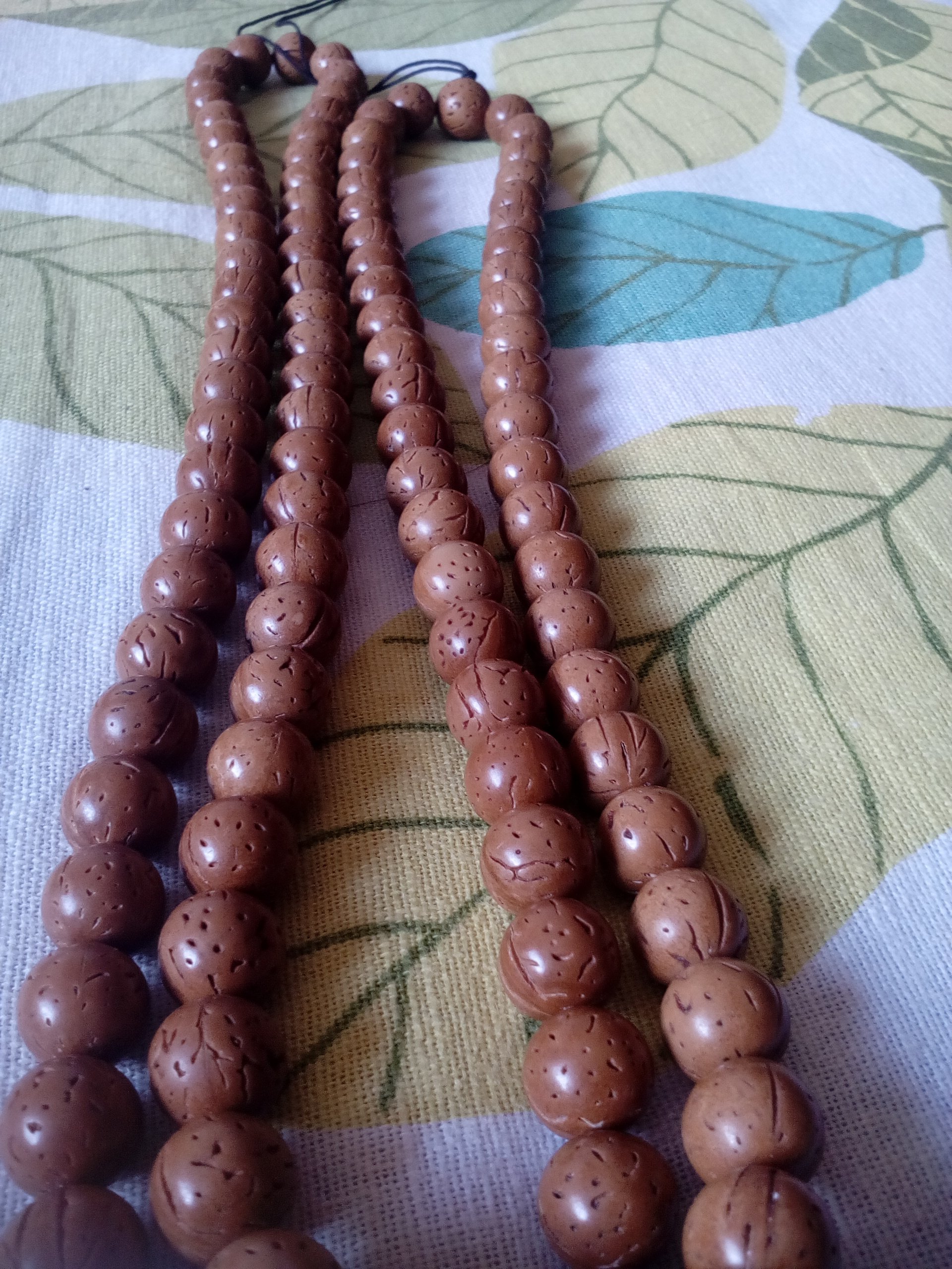 桃核手持脖挂精品天然野生打磨正圆脑纹配饰小众木质珠串