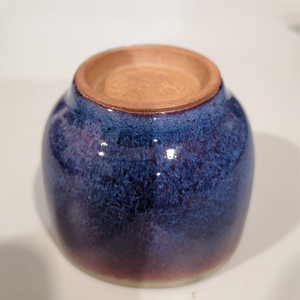 茶具杯子单杯子主人茶杯钧瓷大师杯神蝴蝶雕刻茶杯