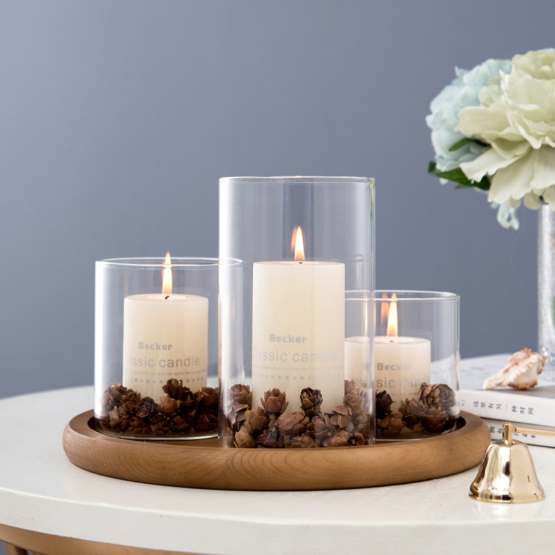 烛台蜡烛欧式现代简约婚庆摆件酒店路引餐厅酒吧烛台