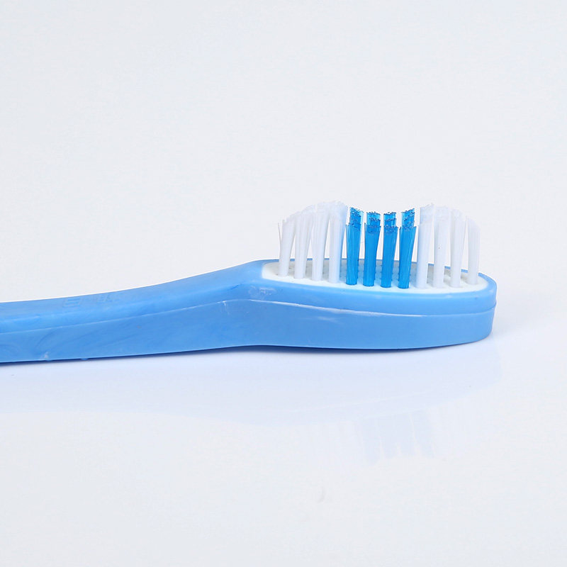 戒毒所拘留所犯人劳教所监狱专用牙刷看守所指套牙刷长15cm蓝色