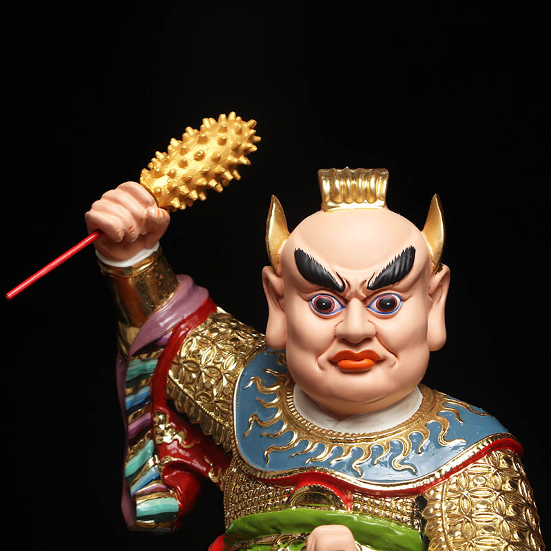 监斋菩萨树脂佛像监斋使者像大圣紧那罗王护法寺庙供奉摆件开光