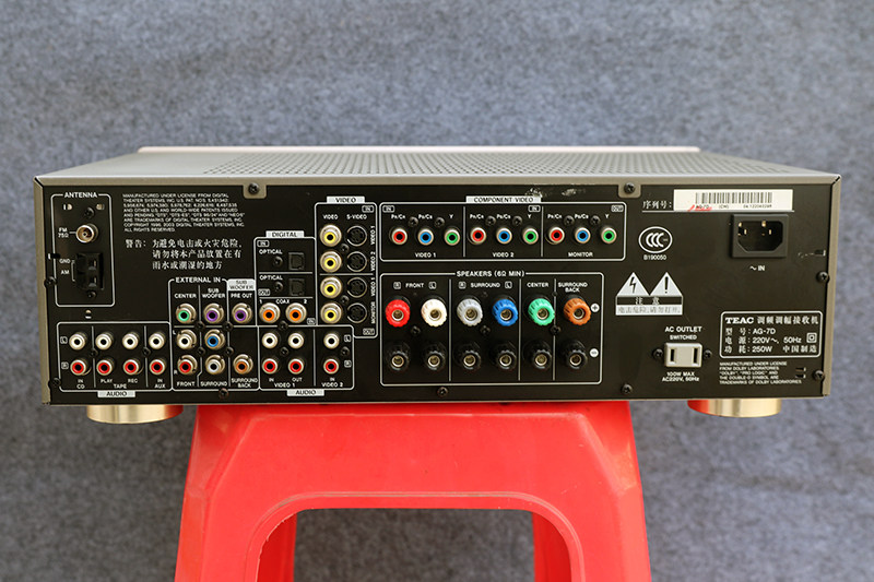 日本大牌二手teac功放7d61声道家庭影院收音扩音机成色好音质好新港城